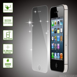 Tempered Glass Protector - стъклено защитно покритие за дисплея на iPhone 4 & 4S