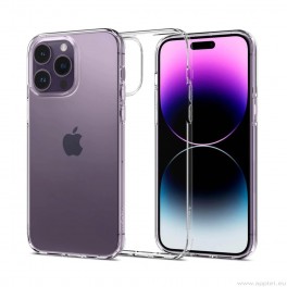 Spigen Liquid Crystal Case - тънък силиконов (TPU) калъф за iPhone 14 Pro (прозрачен)