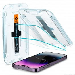 Spigen Glas.tR EZ Fit Tempered Glass - калено стъклено защитно покритие за дисплея на iPhone 14 Pro  