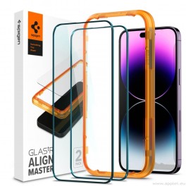 Spigen Glass Slim Full Cover Tempered Glass- стъклено защитно покритие за дисплея на iPhone 14 Pro 